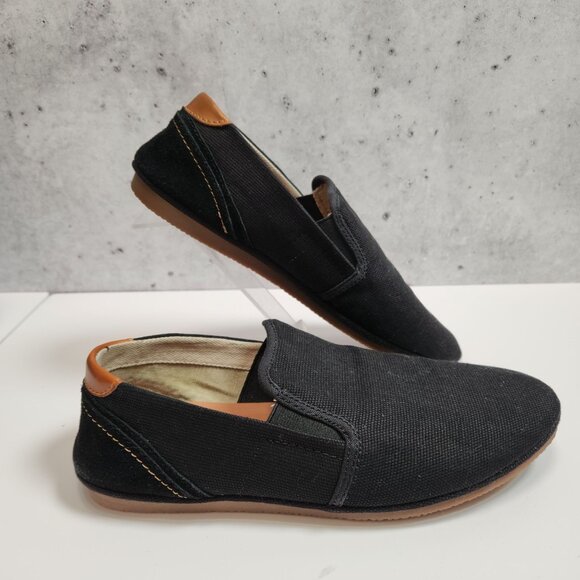Aldo Decarli-97 Slip-On Shoes Size Men's 9.5 Black Canvas - Picture 4 of 16
